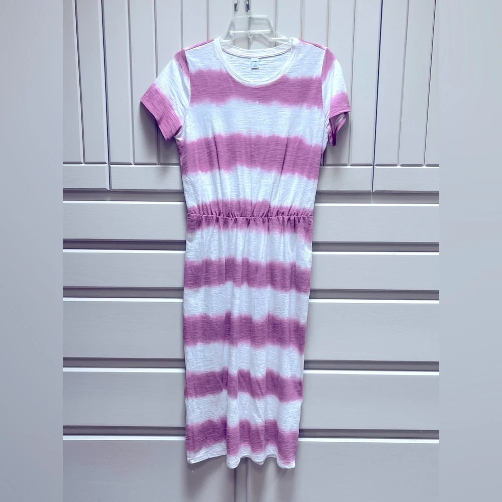 old navy pink and white dress Old Navy Pink and White Baby Sundress Dress